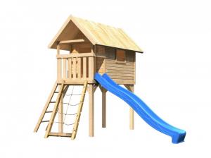 Detská hracia veža so šmýkačkou Dekorhome Modrá
