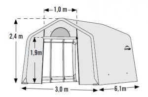 Fóliovník SHELTERLOGIC 3x6,1 m PE Dekorhome #1 small