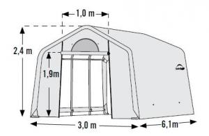 Náhradná plachta pre fóliovník 3x6,1 m PE Dekorhome #1 small