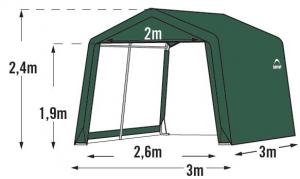 Náhradná plachta pre prístrešok 3 x 3 m Dekorhome #1 small