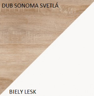 WIP Skriňa MAX 05 Farba: Biela / čierny lesk #2 small