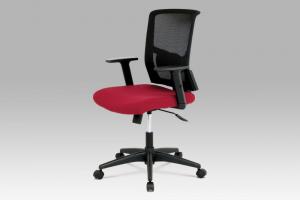 Kancelárska stolička KA-B1012 látka / plast Autronic Vínová