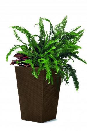 Kvetináč RATTAN PLANTER hnedá 29x29x44 cm #1 small