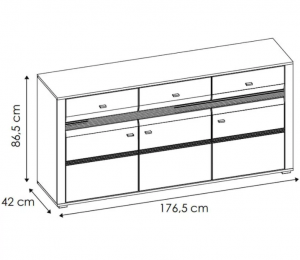 ArtExt Komoda SEVILLA NEW 3D3S TYP 40 #1 small