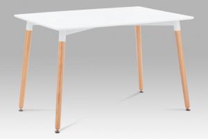 Jedálenský stôl 120x80 DT-705 WT buk / biela Autronic