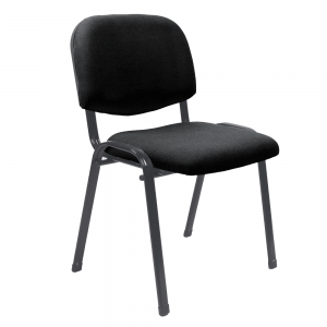 Konferenčná stolička ISO látka / kov Halmar Čierna