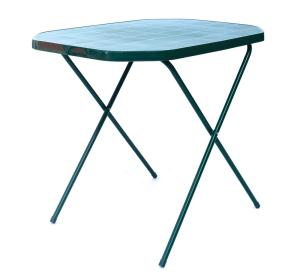 Kempingový stôl CAMPING 53x70 plast / kov Dajar Zelená