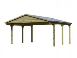 Drevený prístrešok / carport 530x496 cm Lanitplast #1 small