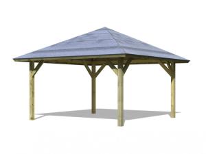 Drevený prístrešok / carport 431x431 cm Lanitplast #1 small