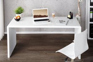 Písací stôl biela Dekorhome 120 cm