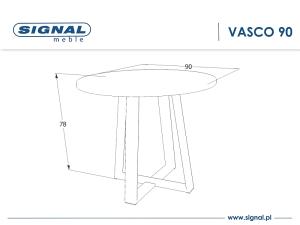 Jedálenský stôl VASCO Signal 80 cm #2 small