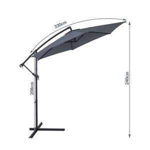 Záhradný slnečník Ø 330 cm D2557 Dekorhome #2 small